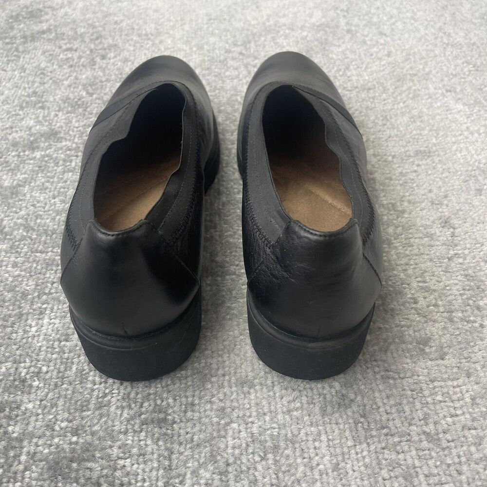 Clarks Shoes Womens Size 9 Black Leather Bellevue Cedar Lightweight Foam Bottom - Picture 4 of 11